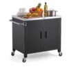 VEVOR Outdoor-Grillwagen mit Aufbewahrungsschrank, 102 cm Grilltisch mit Edelstahlplatte, Gewürzablage, Haken und Handtuchhalter, Küchenwagen & Servierwagen für Terrasse, Garten, Bar und BBQ-Bereich VEVOR Outdoor-Grillwagen mit Aufbewahrungsschrank, 102 cm Grilltisch mit Edelstahlplatte, Gewürzablage, Haken und Handtuchhalter, Küchenwagen & Servierwagen für Terrasse, Garten, Bar und BBQ-Bereich