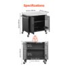 VEVOR Outdoor-Grillwagen mit Aufbewahrungsschrank, 102 cm Grilltisch mit Edelstahlplatte, Gewürzablage, Haken und Handtuchhalter, Küchenwagen & Servierwagen für Terrasse, Garten, Bar und BBQ-Bereich – Bild 2 VEVOR Outdoor-Grillwagen mit Aufbewahrungsschrank, 102 cm Grilltisch mit Edelstahlplatte, Gewürzablage, Haken und Handtuchhalter, Küchenwagen & Servierwagen für Terrasse, Garten, Bar und BBQ-Bereich – Bild 2