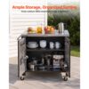 VEVOR Outdoor-Grillwagen mit Aufbewahrungsschrank, 102 cm Grilltisch mit Edelstahlplatte, Gewürzablage, Haken und Handtuchhalter, Küchenwagen & Servierwagen für Terrasse, Garten, Bar und BBQ-Bereich – Bild 3 VEVOR Outdoor-Grillwagen mit Aufbewahrungsschrank, 102 cm Grilltisch mit Edelstahlplatte, Gewürzablage, Haken und Handtuchhalter, Küchenwagen & Servierwagen für Terrasse, Garten, Bar und BBQ-Bereich – Bild 3
