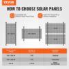 VEVOR Solarpanel-Halterungen 127 cm, 0-90° verstellbare Solarmodul-Halterungen für 100-550 W Solarmodule, Dach – Bild 2