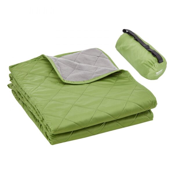 VEVOR Campingdecke 2,08 x 1,4 m, große warme Stadiondecke, wasser- und winddicht, 330 g/m² Polyestervlies, flammhemmend, ideal für draußen, Picknicks, Wandern, Sportveranstaltungen, Reisen, zweifarbig