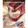 VEVOR Multifunktionale Küchenmaschine mit Kippkopf 7 L 2 in 1 1000 W Rot, Rührmaschine für Teig Sahne Rührteig und Fleisch, Knetmaschine mit Rührschüssel Knethaken Rührbesen und Schneebesen – Bild 2 VEVOR Multifunktionale Küchenmaschine mit Kippkopf 7 L 2 in 1 1000 W Rot, Rührmaschine für Teig Sahne Rührteig und Fleisch, Knetmaschine mit Rührschüssel Knethaken Rührbesen und Schneebesen – Bild 2
