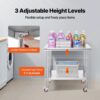 VEVOR Arbeitstisch 91 x 60 x 85 cm Edelstahl Catering Arbeitstisch Belastbarkeit 136,08 kg, Lebensmittel Zubereitungstisch mit Nachlauf Gewerbliche Arbeitstisch für Küche Bar 4 verstellbare Füße – Bild 5