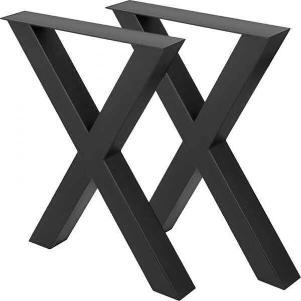 VEVOR Tischbeine 720 x 600 mm X-Frame, Tischgestell 28 x 24 Zoll Edelstahl Tischkufen Schwarz einfache Montage, Tischbeine Metall schwarz Tischzubehör für Esstisch Schreibtisch Couchtisch VEVOR Tischbeine 720 x 600 mm X-Frame, Tischgestell 28 x 24 Zoll Edelstahl Tischkufen Schwarz einfache Montage, Tischbeine Metall schwarz Tischzubehör für Esstisch Schreibtisch Couchtisch