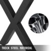 VEVOR Tischbeine Metall Tischgestell 720x760 mm Stahl Tischfüße Schwarz einfache Montage Tischbeine Metall schwarz – Bild 2