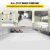 VEVOR Tanzfläche, 2,0 x 7 m Tanzflächerolle, 0,15 cm dicker PVC-Vinyl-Tanzboden, schwarz/weißer wendbarer tragbarer Tanzboden, rutschfester Tanzboden, Ballett-Tanzfläche für Jazz, Pop, lyrischen Stil – Bild 2 VEVOR Tanzfläche, 2,0 x 7 m Tanzflächerolle, 0,15 cm dicker PVC-Vinyl-Tanzboden, schwarz/weißer wendbarer tragbarer Tanzboden, rutschfester Tanzboden, Ballett-Tanzfläche für Jazz, Pop, lyrischen Stil – Bild 2