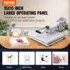 VEVOR Wärmepresse 38x38 cm Sublimationsdrucker Transfer DIY T-Shirt – Bild 2