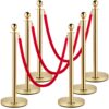 VEVOR 6-teiliges Personenleitsystem 96 cm Gesamthöhe Absperrung, Abgrenzungsständer Leitpfosten, Absperrständer mit 1,5 m Länge Seil für Hochzeiten, Hotels, Ausstellungen Goldener Absperrständer VEVOR 6-teiliges Personenleitsystem 96 cm Gesamthöhe Absperrung, Abgrenzungsständer Leitpfosten, Absperrständer mit 1,5 m Länge Seil für Hochzeiten, Hotels, Ausstellungen Goldener Absperrständer