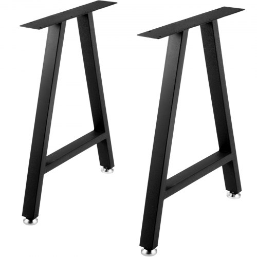 VEVOR 2 Stk. Tischgestell Stahl Tischuntergestell 71,1x45cm Tischkufen 363 kg Tragfähigkeit Tischbeine 6 vorgebohrte Löcher φ 6 mm Tischfuß Ideal für Esstische Couchtische Gartenbänke Schreibtische
