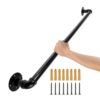 VEVOR Retro Wasserrohr Handlauf 60cm Industrieller Geländer Schutzbügel Handlauf Kohlenstoffstahl + Mattes Finish Geländer Retro Industrie 200kg Traglast ideal für Handläufe im Innen-/Außenbereich