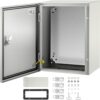 VEVOR Schaltschrank NEMA-Industriegehäuse, 40 x 30 x 20 cm NEMA 4X-Stahl-Schaltkasten, IP66 wasser- und staubdicht, elektrischer Anschlusskasten für den Außen-/Innenbereich, mit Montageplatte