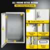 VEVOR Schaltschrank Kohlenstoffstahl Verteilerschrank Industriegehäuse 50x30x25cm Schaltkasten IP66 & NEMA Wasserdicht Anschlussdose Stromkasten Ideal für Fabriken Baustellen Einkaufszentren usw. – Bild 5