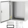 VEVOR Schaltschrank NEMA-Industriegehäuse, 50 x 40 x 25 cm NEMA 4X-Stahl-Verteilerschrank, IP66 wasser- und staubdicht, elektrischer Anschlusskasten für den Außen-/Innenbereich, mit Montageplatte