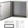 VEVOR Schaltschrank Kohlenstoffstahl Verteilerschrank Industriegehäuse 60x60x20cm Schaltkasten IP66 & NEMA Wasserdicht Anschlussdose Stromkasten Ideal für Fabriken Baustellen Einkaufszentren usw.