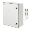 VEVOR Schaltschrank NEMA-Gehäuse, 400x500x200 mm, NEMA 4X Glasfaser-Stahl-Elektrobox, IP66 wasserdicht & staubdicht, Klappanschlussdose für den Innen- &Außenbereich, mit Montageplatte