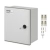 VEVOR Schaltschrank, NEMA-Elektroverteilerkasten, 250x300x140 mm, NEMA 4X Glasfaser-Elektrogehäuse, IP66 wasser- & staubdicht, geeignet für den Innen- & Außenbereich, inkl. Montageplatte