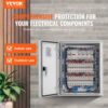 VEVOR Schaltschrank, NEMA-Elektroverteilerkasten, 250x300x140 mm, NEMA 4X Glasfaser-Elektrogehäuse, IP66 wasser- & staubdicht, geeignet für den Innen- & Außenbereich, inkl. Montageplatte – Bild 2