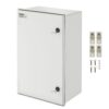VEVOR Schaltschrank NEMA Stahlgehäuse, 600x400x230 mm, NEMA 4X Glasfaser-Elektrobox, IP66 wasser- & staubdicht, Elektroanschlussdose für den Innen- & Außenbereich, mit Montageplatte