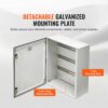 VEVOR Schaltschrank NEMA Stahlgehäuse, 600x500x230 mm, NEMA 4X Glasfaser-Elektrogehäuse, IP66 wasser- & staubdicht, geeignet für den Innen- & Außenbereich, inklusive Montageplatte – Bild 5