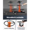 VEVOR Getriebeheber Motorheber 500 kg, Motorblock Getriebe Heber 85-170 cm Hubbereich, Faulenzer hydraulischer Wagenheber kfz heber Motorblock Heber Motorheber Autowerkstätten Autogetrieben, Orange – Bild 5 VEVOR Getriebeheber Motorheber 500 kg, Motorblock Getriebe Heber 85-170 cm Hubbereich, Faulenzer hydraulischer Wagenheber kfz heber Motorblock Heber Motorheber Autowerkstätten Autogetrieben, Orange – Bild 5