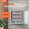 VEVOR Schaltschrank Elektrogehäuse, 600x600x300 mm, NEMA 4 Außengehäuse, IP66 wasserdicht & staubdicht, kaltgewalzter Stahl, klappbare Anschlussdose für den Innen- & Außenbereich, mit Regenschutz – Bild 2
