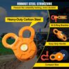VEVOR Snatch Block, 11T/11,3 kg Arbeitslastbegrenzung, robuste Seilwinde Riemenscheibe für 14 mm synthetisches Seil oder weiche Bügel, Off-Road Recovery Zubehör für Traktor, LKW, ATV & UTV, 2 Packunge – Bild 4 VEVOR Snatch Block, 11T/11,3 kg Arbeitslastbegrenzung, robuste Seilwinde Riemenscheibe für 14 mm synthetisches Seil oder weiche Bügel, Off-Road Recovery Zubehör für Traktor, LKW, ATV & UTV, 2 Packunge – Bild 4
