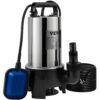 VEVOR Tauchpumpe 1100W Schmutzwasserpumpe 230V Gartenpumpe Durchfluss 333,3L/min Schmutzwassertauchpumpe IPX8 Auslass zuschneidbar zum Pumpen von Wasser aus Schwimmbädern Teichen