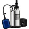 VEVOR Schmutzwasserpumpe 550W Tauchpumpe 230V Gartenpumpe Durchfluss 9500L/h Schmutzwassertauchpumpe IPX8 Auslass zuschneidbar zum Pumpen von Wasser aus Schwimmbädern Teichen Kellern