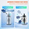 VEVOR Schmutzwasserpumpe 550W Tauchpumpe 230V Gartenpumpe Durchfluss 9500L/h Schmutzwassertauchpumpe IPX8 Auslass zuschneidbar zum Pumpen von Wasser aus Schwimmbädern Teichen Kellern – Bild 5
