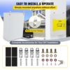 VEVOR Tesla-Ladestationsbox, 70 x 50 x 25 cm, Outdoor-Kabelbox, Ladebox, Kabel-Organizer, IP32 wasserdicht, staubdicht, Cool Roll Steel-Elektrogehäusebox, für Tesla-Wandanschluss – Bild 5