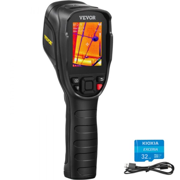 VEVOR Wärmebildkamera 240x180 IR-Auflösung -20-350°C Thermokamera 40mK Thermografie Infrarotkamera Thermometer Kamera Fehlersuche in HLK-Anlagen Identifizierung von Luftlecks