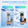VEVOR Schmutzwasserpumpe mit var. Schwimmerschalter Tauchpumpe 2200W Gartenpumpe Durchfluss 60000L/h Schmutzwassertauchpumpe max. Hub 18m Wasserpumpe IPX8 Ideal zum Pumpen von Wasser – Bild 5