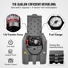 VEVOR Tragbarer Dieseltank 439,11 L Mobile Tankanlage Grau Dieseltankstelle 140 W Tankstation Dieseltank 2600 U/min Transporttank 12 V DC – Bild 3