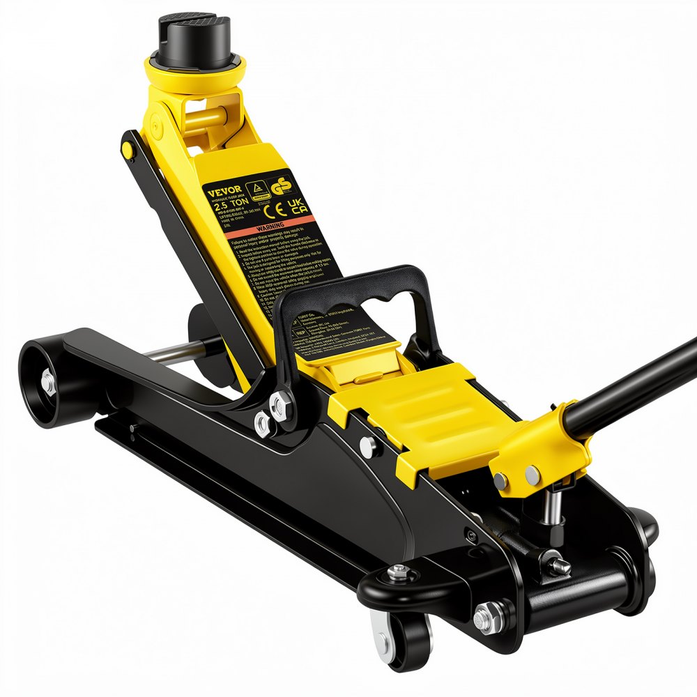 VEVOR hydraulischer Rangierwagenheber, 2,5 t Tragkraft Scherenwagenheber, 85-380 mm Höhenbereich hydraulischer Wagenheber Einzelkolben Heber, Autoheber für Familienautos, Lastwagen, SUVs