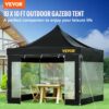 VEVOR Pavillon faltbar 3x3m Faltpavillon 240g PVC-beschichtetes Polyester Pop-Up-Pavillon 1,95-2,13m Einstellbar Partyzelt Gartenzelt Strandzelt für Hochzeiten oder andere kommerzielle Aktivitäten – Bild 2