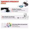 VEVOR Profi Dual Action Airbrush-Spritzpistole Set 18 - 23 L/min 120 W, 230 V Mini Airbrush Luftkompressor Gravity, Lackierpistole für Werbeillustrationen, Bodypainting, Modellbau, Nail Design – Bild 3