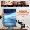 VEVOR Profi Dual Action Airbrush-Spritzpistole Set 18 - 23 L/min 120 W, 230 V Mini Airbrush Luftkompressor Gravity, Lackierpistole für Werbeillustrationen, Bodypainting, Modellbau, Nail Design – Bild 5