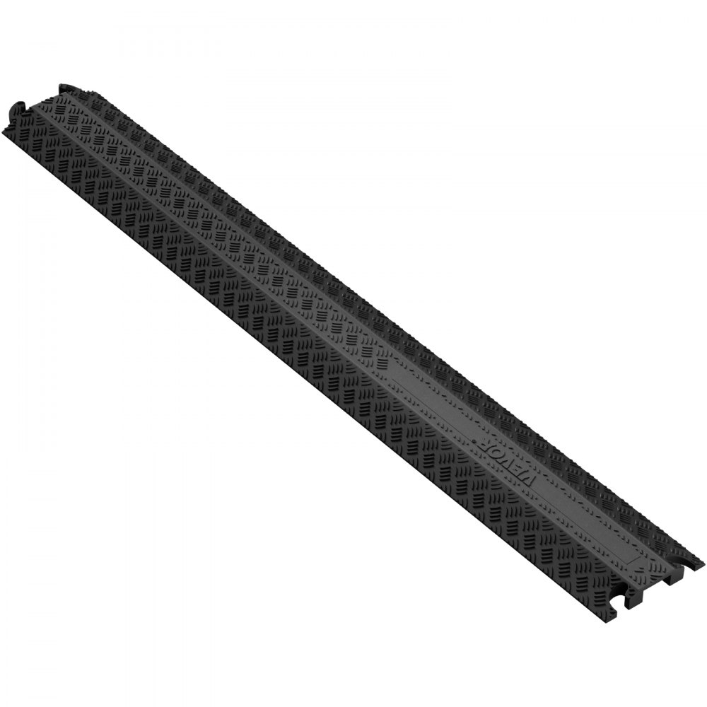 VEVOR Kabelschutzmatte 100x13x2cm Kabelbrücke aus Tpr überfahrschutz Kabel Max.907kg pro Achse Tragfähigkeit Kabelkanal Brücke Ideal für Garage, Lager, Schule
