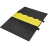 VEVOR 5-Kanal-Kabelschutzrampe Kabelbrücke aus Gummi Schlauchbrücke 114,5 x 80 x 5 cm Überfahrschutz 10000 kg (pro Achse) Tragfähigkeit Kabel Rampe Anti-Rutsch-Design Ideal für Parkplätze
