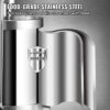 VEVOR Manueller Wurstfüller Wurstfüllmaschine 1,5 L, Edelstahl + Aluminium Professionelle Silberne Wurstmaschine inkl. 16 / 19 / 22 mm Füllrohre, Vertikale Wurstpresse mit Tischklemme Hausgemacht – Bild 3