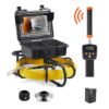 VEVOR Rohrkamera 50m, 9 Zoll 720P Inspektionskamera Kanalkamera mit 512Hz-Ortungsgerät, 12V 4500mAh Lithium-Akku IP68 Endoskop-Kamera für Abwasserkanäle Abwassersysteme Abflüsse