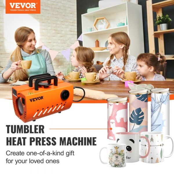 VEVOR Becher Hitzepresse Tumbler Hitzepresse Maschine Sublimationsrohlinge 0,33-0,44 L 0,89L – Bild 2