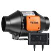 VEVOR 100 mm Inline Kanalventilator mit EC-Motor – 348 m³/h– 25 W, leise 28 dB, mit Temperatur- & Feuchtigkeitsregler – für Wachstumszelte, Hydrokultur, Belüftung VEVOR 100 mm Inline Kanalventilator mit EC-Motor – 348 m³/h– 25 W, leise 28 dB, mit Temperatur- & Feuchtigkeitsregler – für Wachstumszelte, Hydrokultur, Belüftung