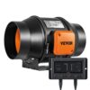 VEVOR Inline Kanalventilator, 6 Zoll 402 CFM mit Temperatur-Feuchtigkeitsregler, leiser EC-Motor Belüftung Abluftventilator für Kühlung Booster, Wachstumszelte, Hydrokultur VEVOR Inline Kanalventilator, 6 Zoll 402 CFM mit Temperatur-Feuchtigkeitsregler, leiser EC-Motor Belüftung Abluftventilator für Kühlung Booster, Wachstumszelte, Hydrokultur
