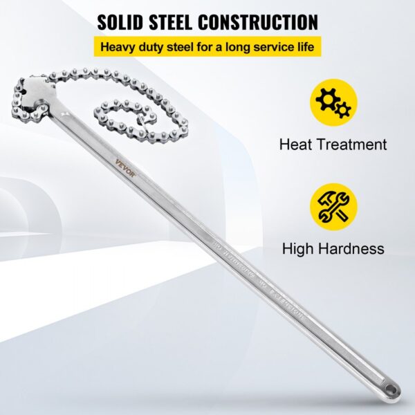 VEVOR 61 cm Rohrkettenschlüssel Heavy Duty 17 cm Kettenschlüssel – Bild 5