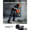 VEVOR Abrisswagenheberhammer, 2200 W, Elektrischer Jackhammer, Strapazierfähig, 1400 BPM Betonbrecher 4 Stück Meißel Bit, Handschuhe – Bild 4