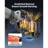 VEVOR Hochleistungs-Betonbrecher Abbruchhammer 2200 W, 1-1/8 Zoll / 28,6 mm Elektroabbruchhammer, Bohrhammer Betonhammer Stemmhammer 1400 BPM, inkl. Spitzmeißel, Flachmeißel, für Schiefer, Beton usw. – Bild 5