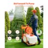 VEVOR Rasensprüher mit Rädern, einstellbarer Druck 0–90 PSI, Sprühgerät mit 60-L-Tank, mit 8 Düsen, 2 Zauberstäben, breiter Öffnungsdeckel für Garten, Jäten, Sprühen – Bild 3