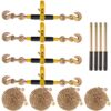 VEVOR Ratschen-Kettenbinder, 7,9375-9,525 mm Schwerlast-Lastbinder, mit G80-Ketten,3220kg, sichere Belastungsgrenze, arbeitssparender Anti-Rutsch-Griff, für Tieflader-LKW-Anhänger, 4 Stück