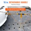 VEVOR Ratschen-Kettenbinder, 3/8"-1/2" Hochleistungs-Lastbinder, mit G80-Haken, sichere Traglastgrenze von 12000 lbs, arbeitssparender Anti-Rutsch-Griff, Spannkettenbinder für Tieflader-LKW-Anhänger, – Bild 3